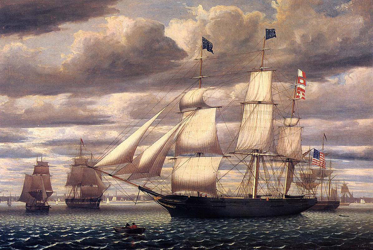 Southern Cross Leaving Boston Harbor